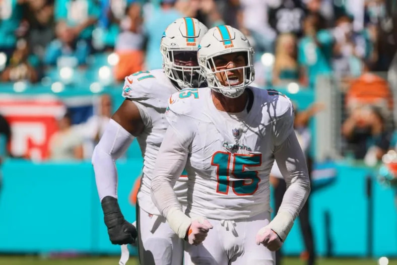 Miami Dolphins edge rusher Jaelan Phillips