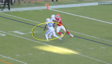 Tony Romo calls 4th quarter OPI on Travis Kelce 'worst call' of season