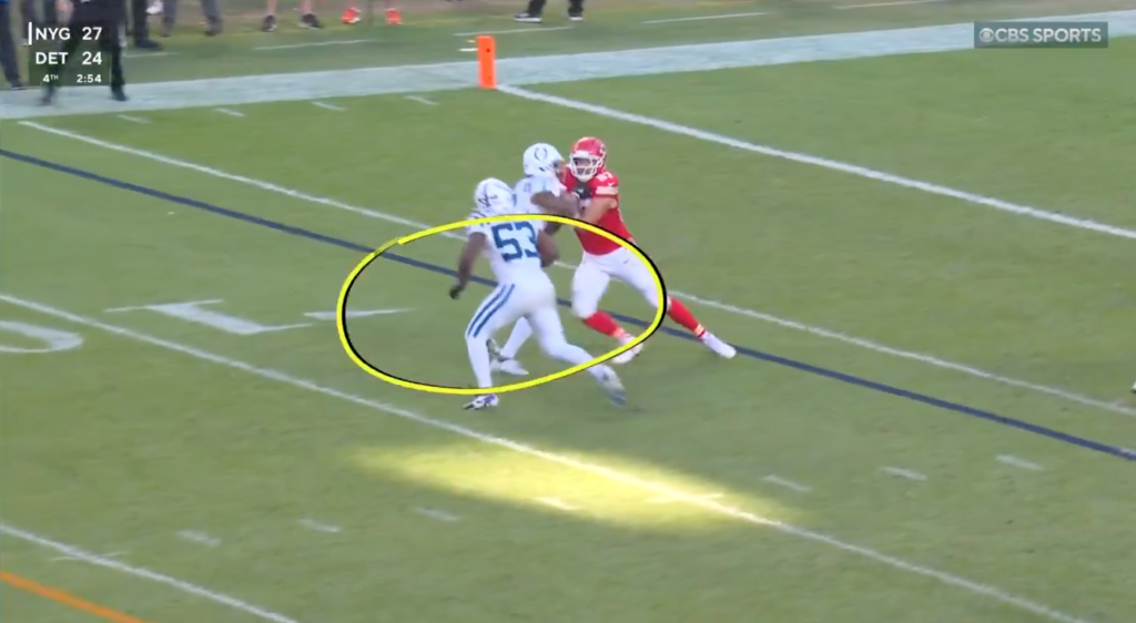Tony Romo calls 4th quarter OPI on Travis Kelce 'worst call' of season