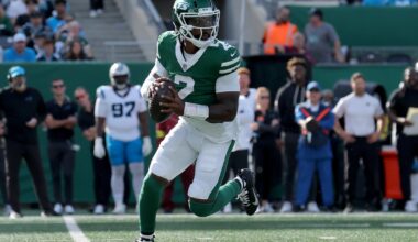 Jets' Aaron Glenn confirms that Tyrod Taylor will start at quarterback, Justin Fields is benched