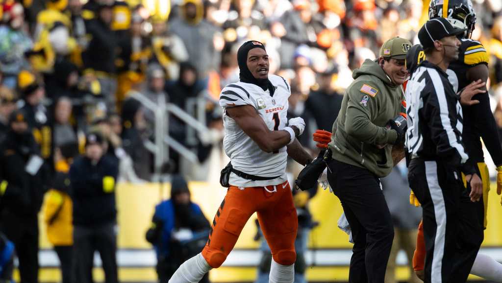 Bengals WR Ja'Marr Chase suspended 1 game after spitting on Steelers player