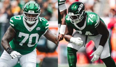 Jets' Young Tackles Preparing for Matchup vs. Myles Garrett