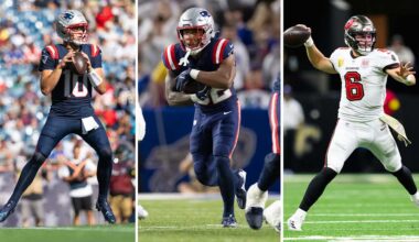 MVP Showdown Between Drake Maye and Baker Mayfield Headlines Clash of Division Leaders