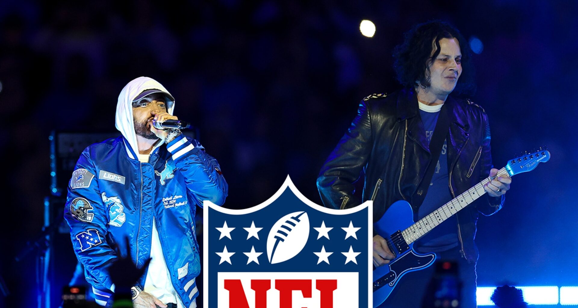 Eminem Makes Surprise Cameo During Jack White's Thanksgiving NFL Halftime Set