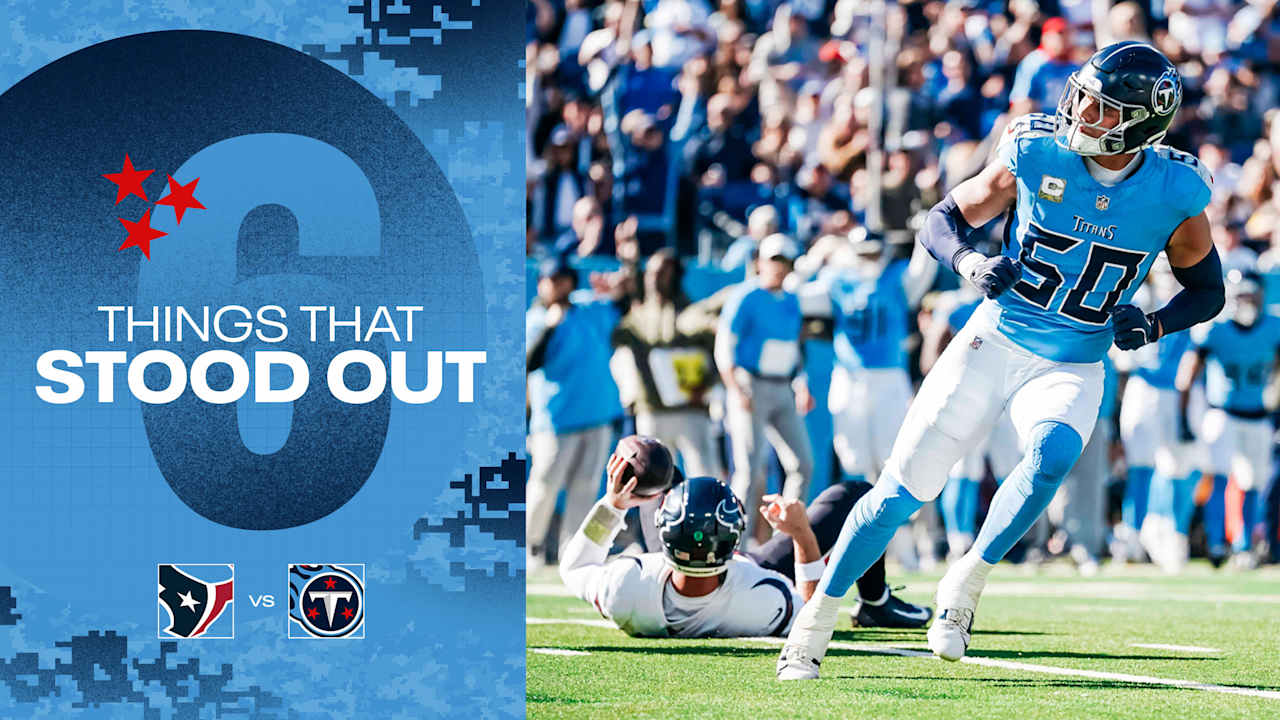 Six Things That Stood Out for the Titans in Sunday's Loss to the Texans