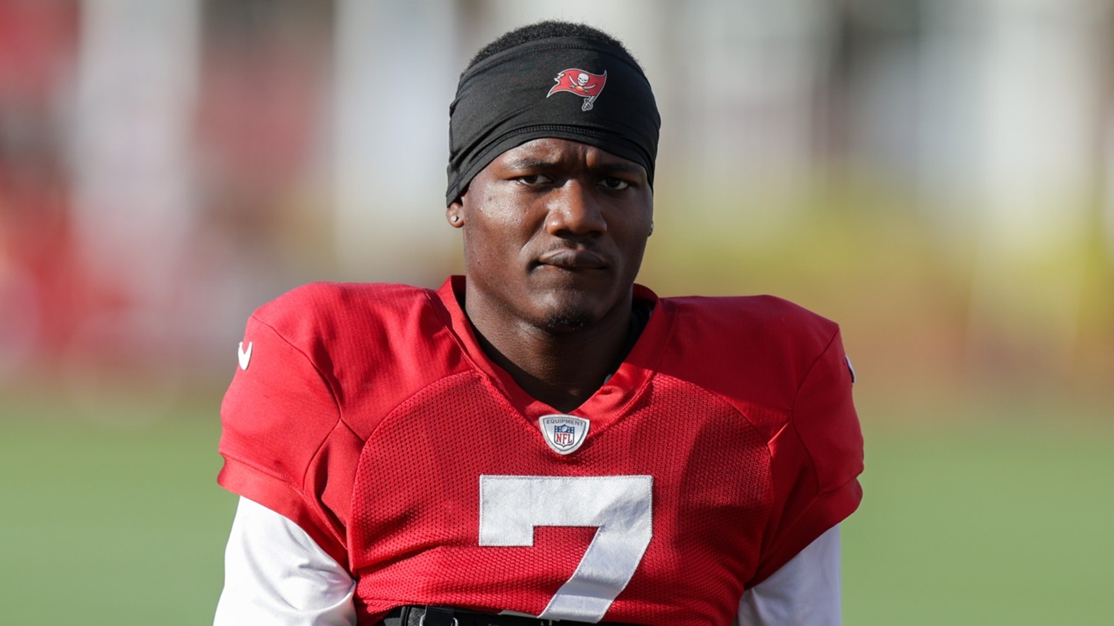 Bucky Irving on the practice field