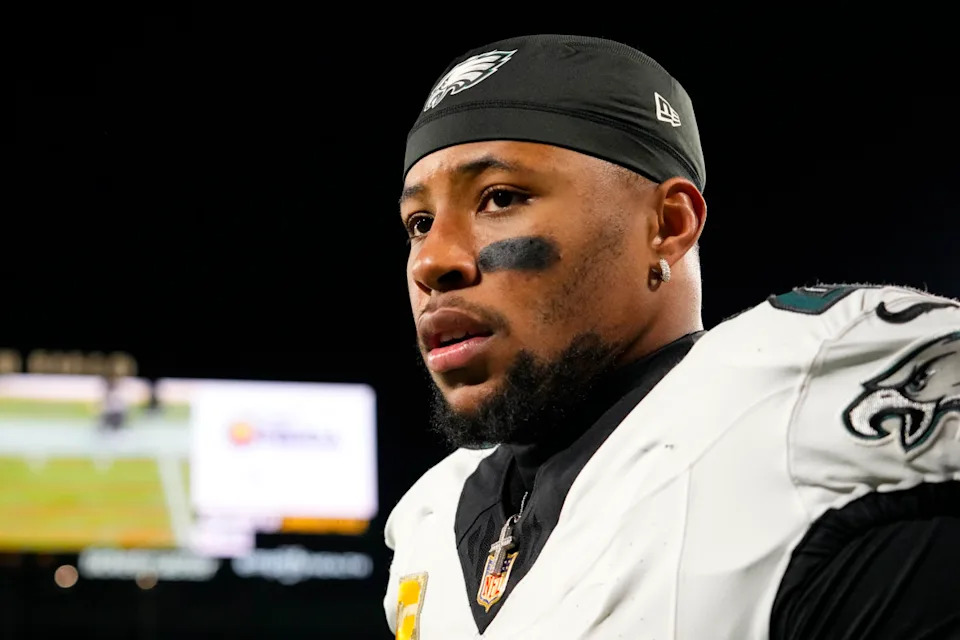 Philadelphia Eagles running back Saquon Barkley (26)Jeff Hanisch-Imagn Images