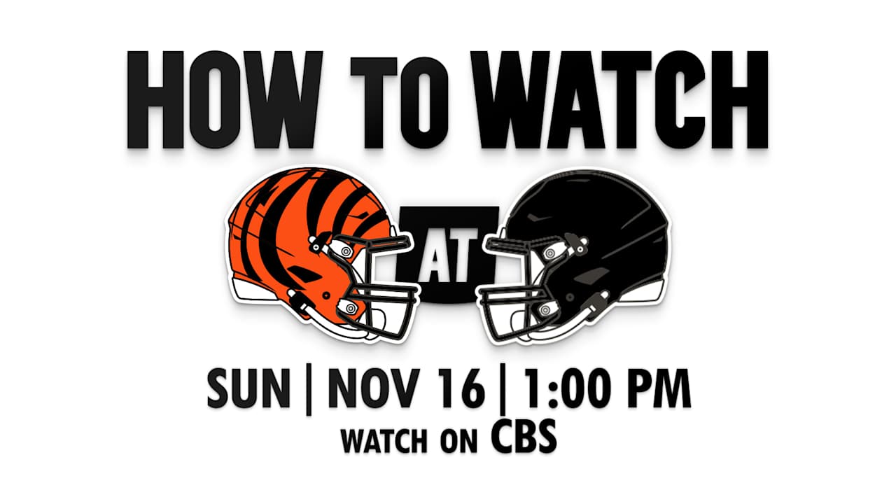 How to Watch Bengals Steelers Week 11