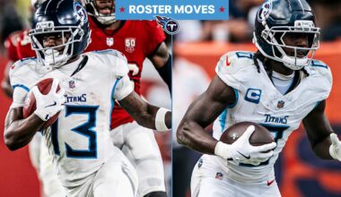 Titans Sign WR James Proche II to Active Roster, Place WR Calvin Ridley on Injured Reserve