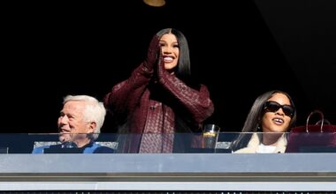 Cardi B Cheers On Stefon Diggs at Patriots-Falcons Game
