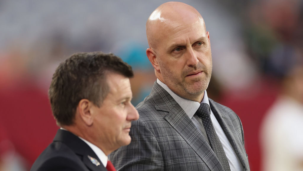 Cardinals' Monti Ossenfort and Michael Bidwill...