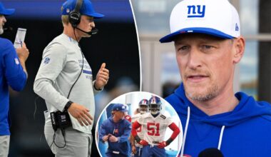 Meet Charlie Bullen, the Giants’ energetic new interim defensive coordinator