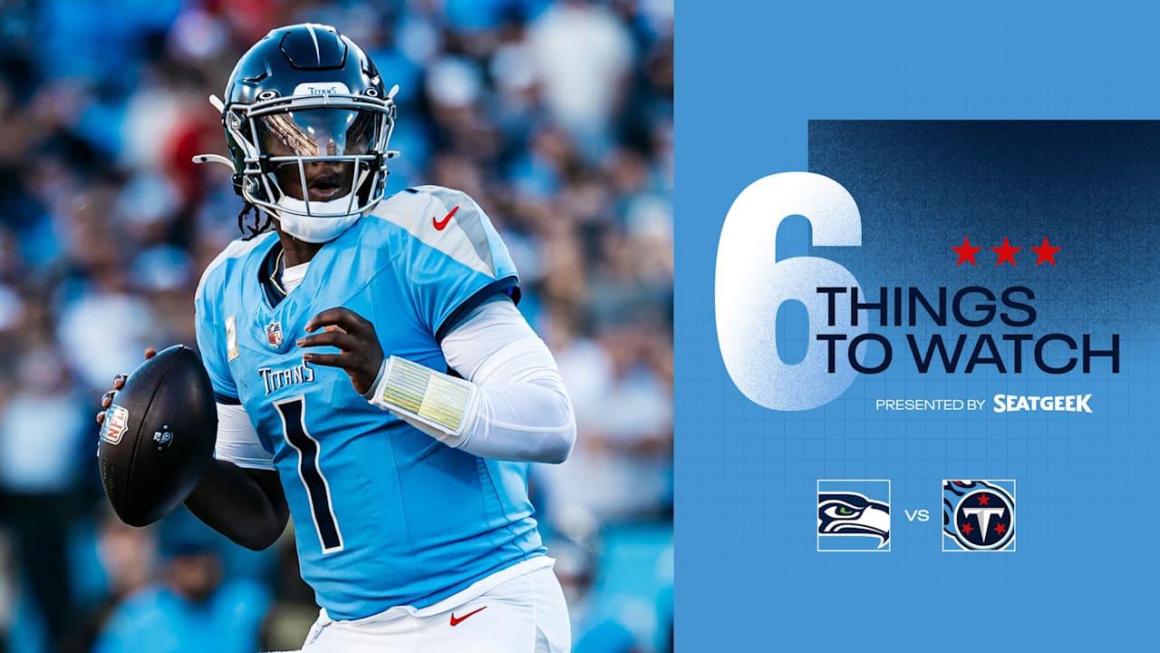 Six Things to Watch for the Titans in Sunday's Game vs the Seahawks