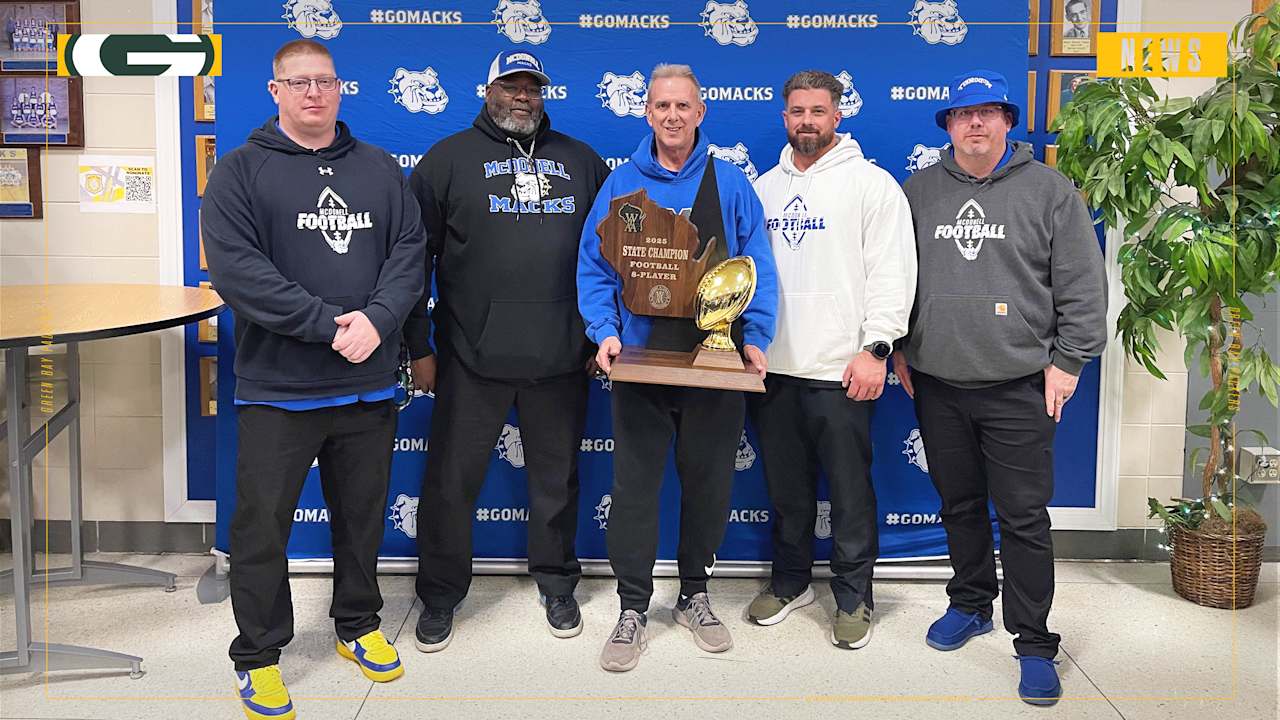 Mark Maloney of McDonell Central Catholic High School named Green Bay Packers High School Coach of the Week