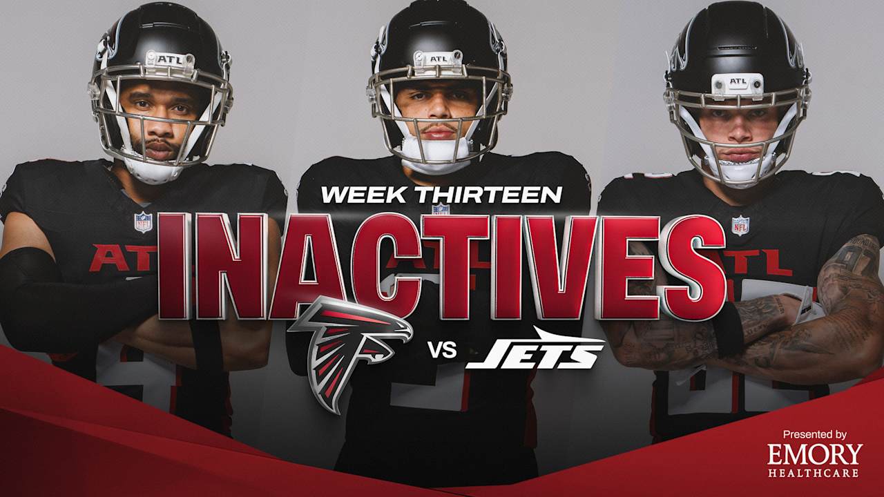 Atlanta Falcons inactives for Week 13 vs. New York Jets