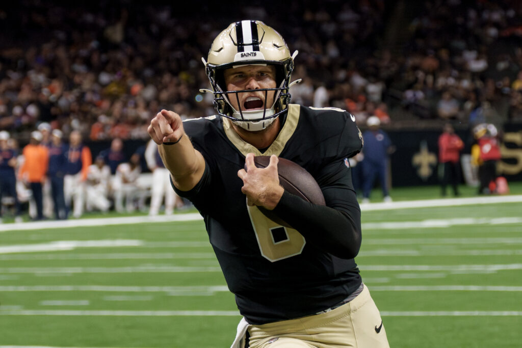 New Orleans Saints quarterback Tyler Shough