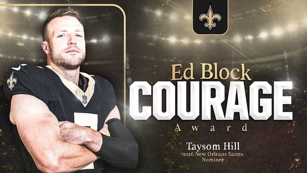 Saints QB Taysom Hill wins 2025 Ed Block Courage Award