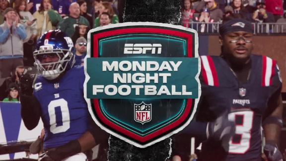 Patriots go for 10th straight win Monday night when they face Giants team that has lost 6 in a row