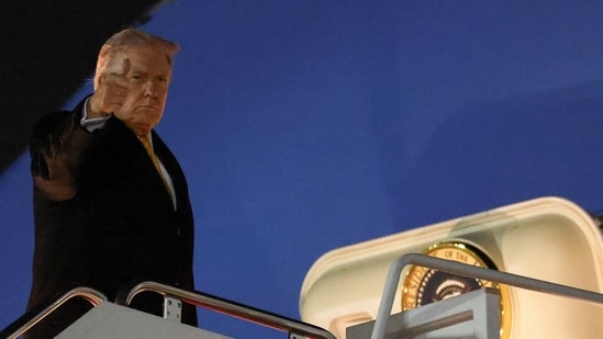 US President Donald Trump could deliver the message in person on Sunday.(REUTERS)