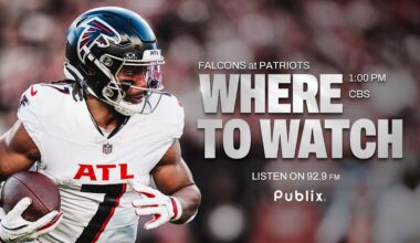 Where to watch Falcons at Patriots