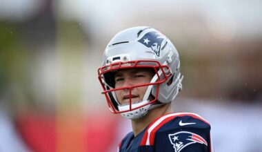 Patriots QB Drake Maye speaks ahead of MNF game against Giants