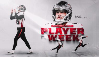 Zane Gonzalez named NFC Special Teams Player of the Week