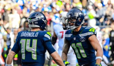 Seahawks WR Jaxon Smith-Njigba Eclipses 1,000 Yards, QB Sam Darnold Has Good First Half