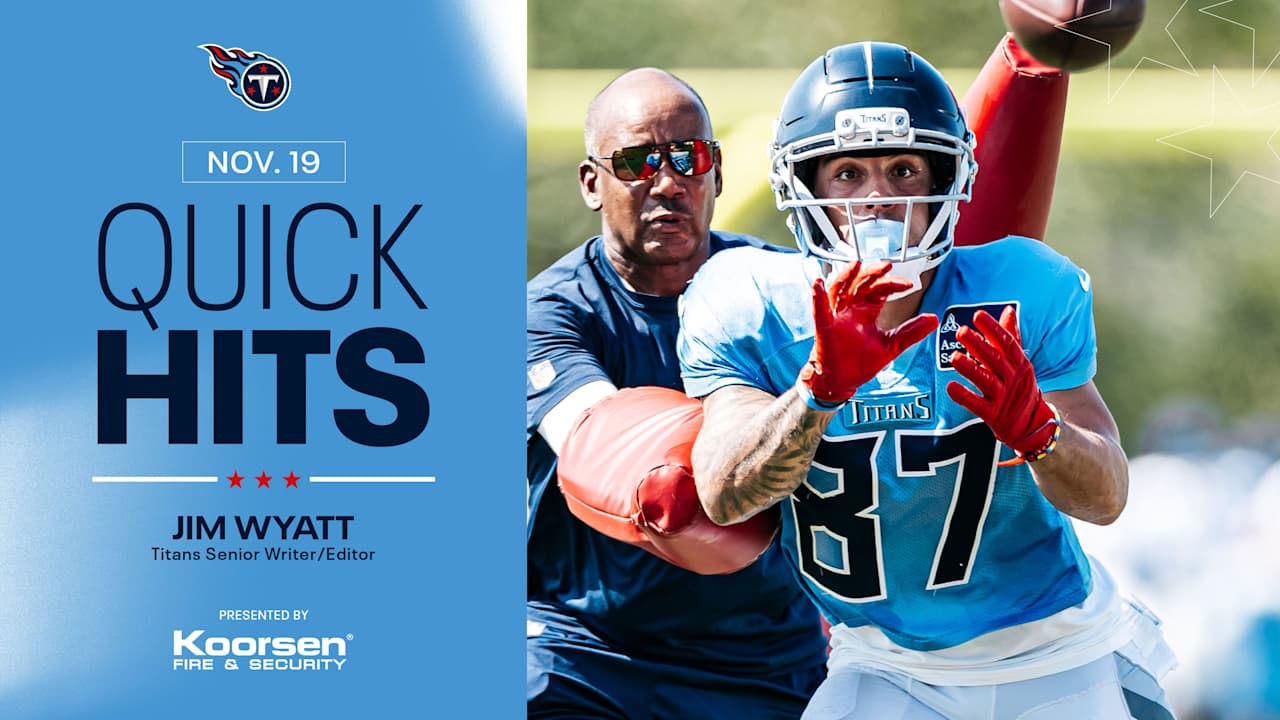 Quick Hits After Wednesday's Titans Practice 