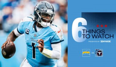 Six Things to Watch for the Titans in Sunday's Game vs the Chargers
