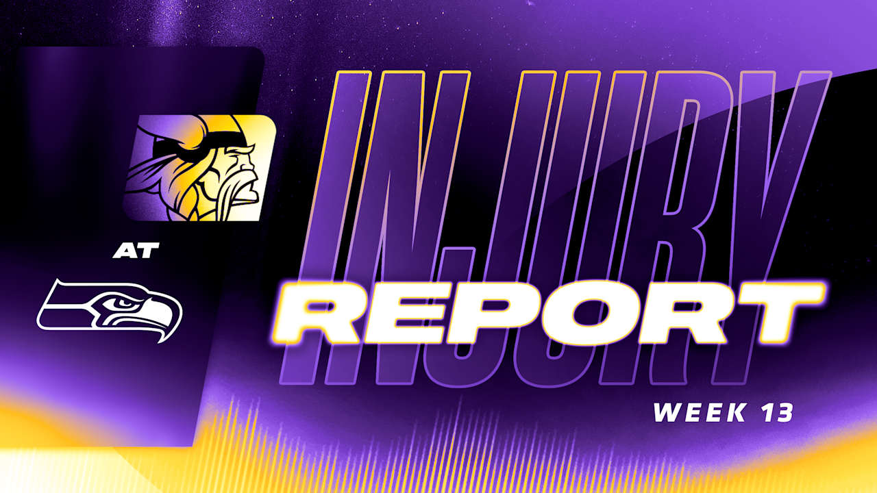 Initial Vikings vs. Seahawks Injury Report for Week 13 of 2025