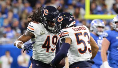 Bears will be without top 3 LBs vs. Steelers