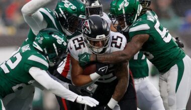 Falcons hoping to move to .500 against AFC with win against Jets