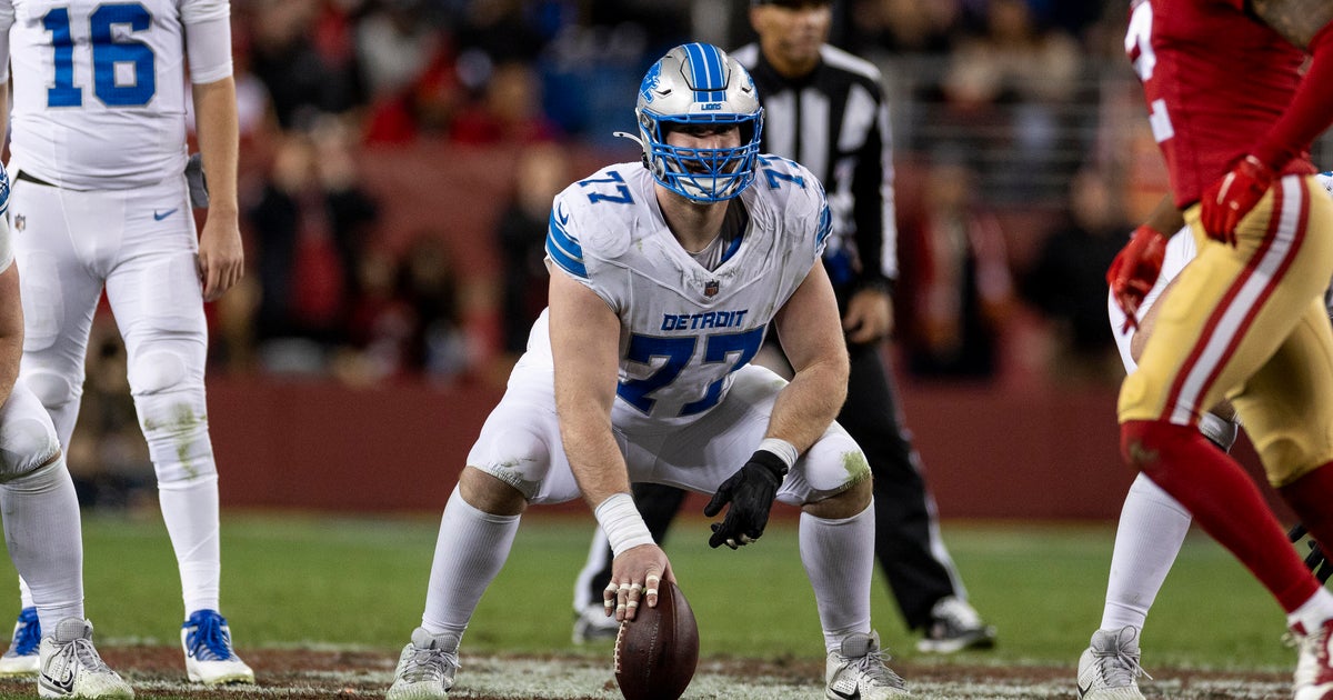 Former Detroit Lions center Frank Ragnow unable to rejoin team after exam reveals hamstring strain