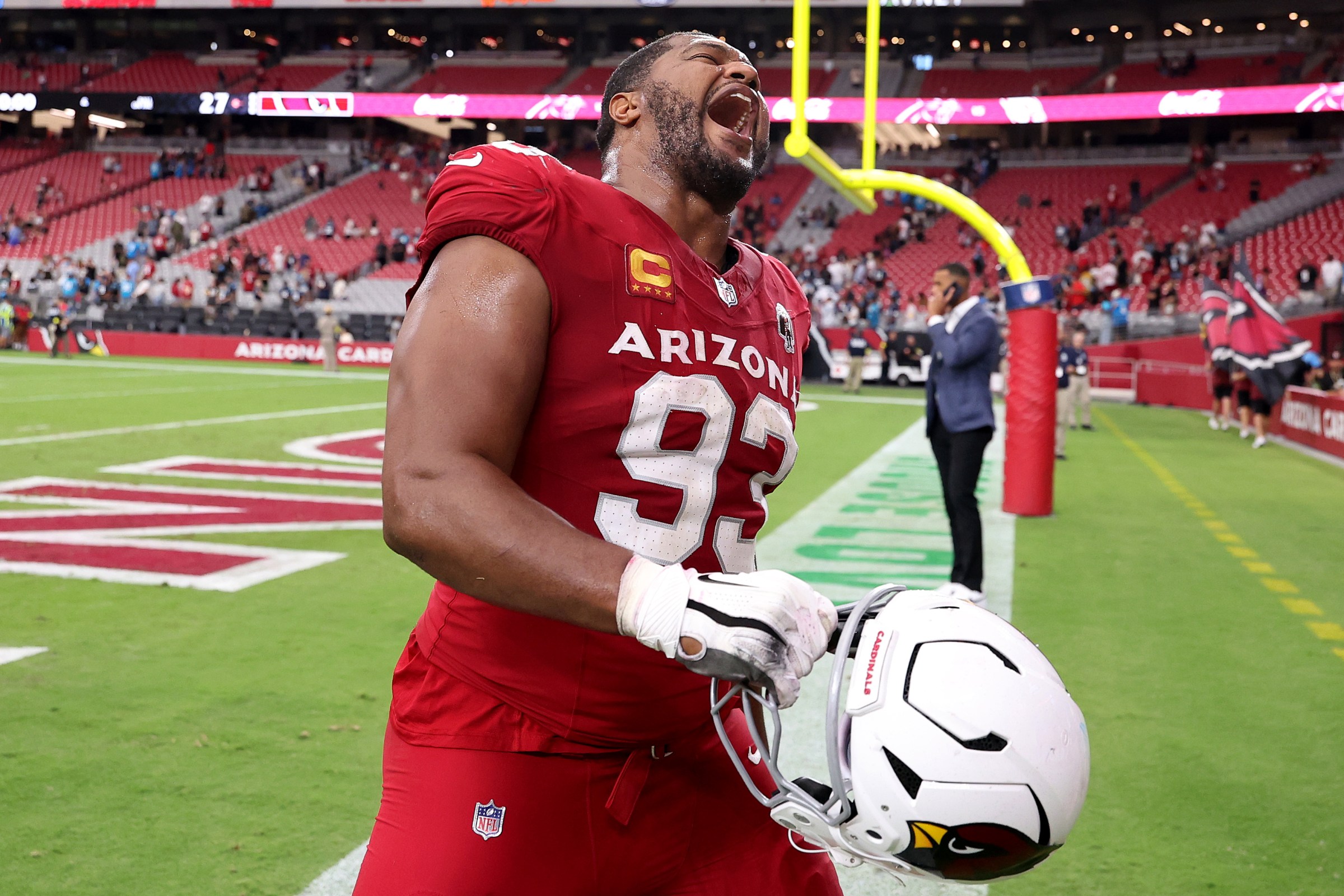 Calais Campbell #93 (Photo by Chris Coduto/Getty Images)