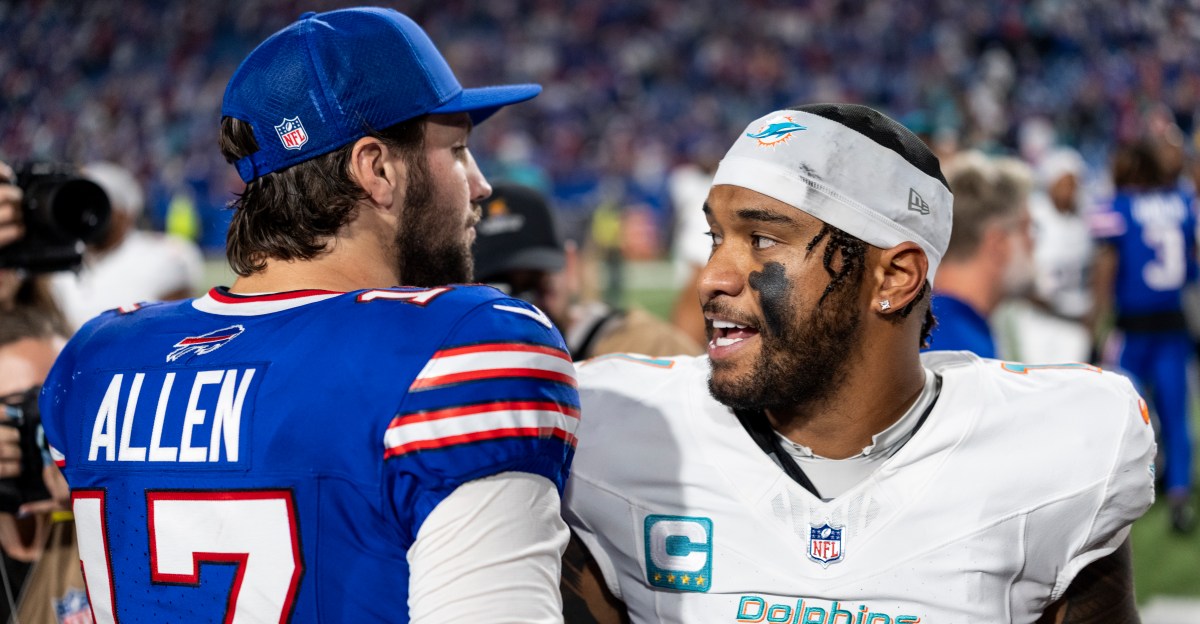 Buffalo Bills and Miami Dolphins are headed in opposite directions