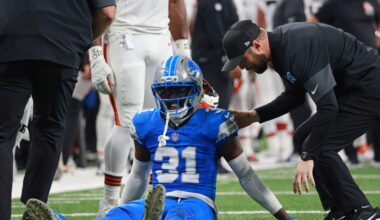 Lions, Commanders injury designations: Kerby Joseph OUT for third straight game