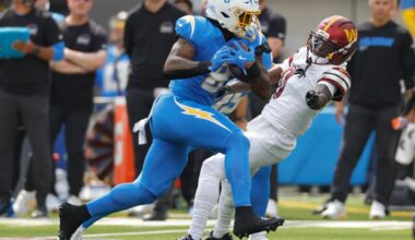 Chargers-Raiders Injury Report: RB Omarion Hampton OUT