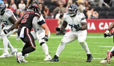 Lloyd Cushenberry to miss Titans game vs. Jaguars on Sunday