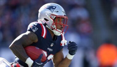 Patriots game day roster: NFL Week 9 vs. Falcons