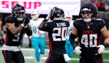 Atlanta Falcons vs. Carolina Panthers gameday roster, inactives Week 11