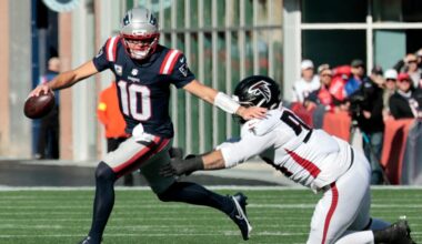Drake Maye analysis: How Patriots QB performed vs. Falcons in Week 9
