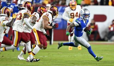 Stats and Snaps - 2025 Week 9, Commanders vs Seattle Seahawks