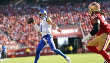 Matthew Stafford throws 4 TDs as Rams beat 49ers 42-26 for their 4th straight win