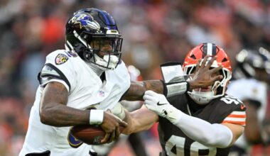 Baltimore Ravens Week 12 injury report: Lamar Jackson, 7 others absent