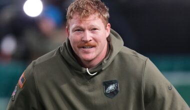 Eagles Injury Report: Cam Jurgens and Jaelan Phillips upgraded