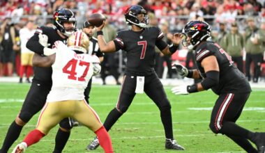 49ers-Cardinals: Jacoby Brissett sets NFL history with 47 completions