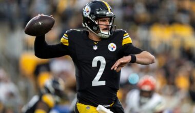 Mason Rudolph has turned into a pretty good backup plan for the Steelers