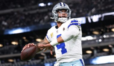 Dallas Cowboys news: Dak Prescott limited in practice with hip issue