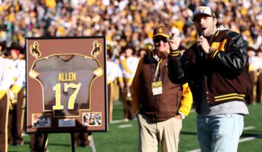 Josh Allen’s team speech at Wyoming jersey retirement offers reminder
