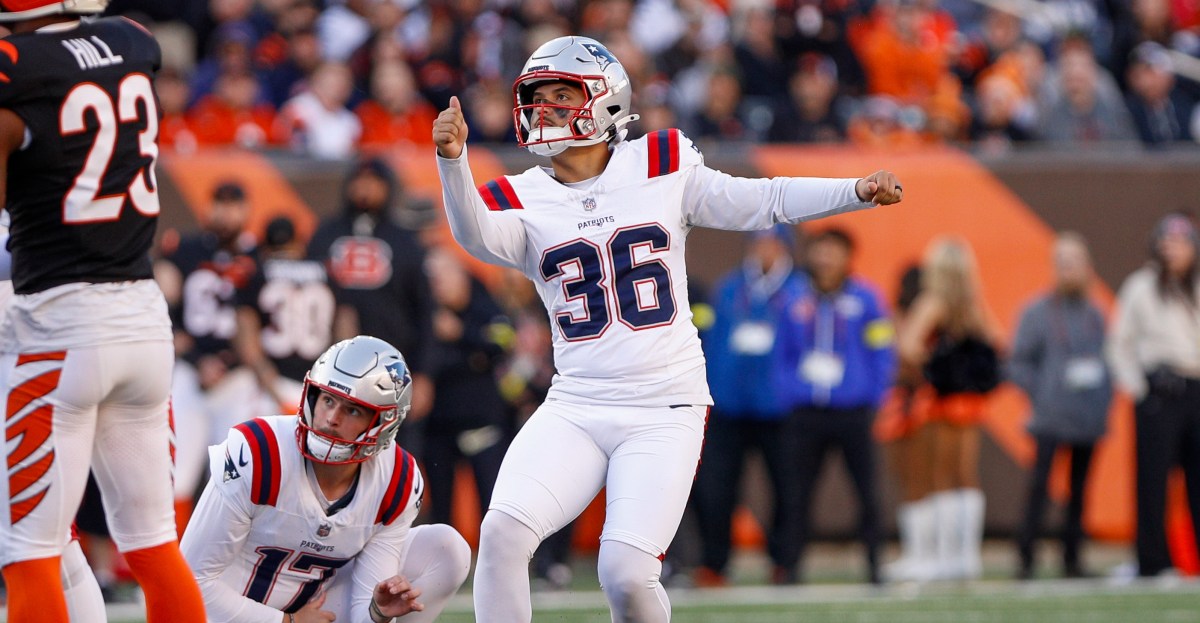 Patriots’ Andy Borregales named AFC Special Teams Player of the Week